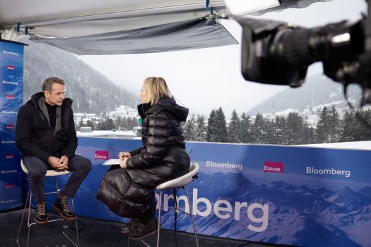 kyriakos davos bloomberg
